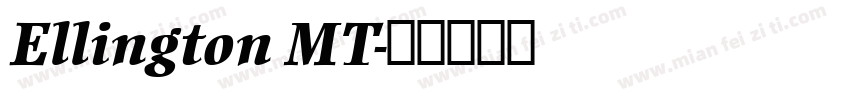 Ellington MT字体转换